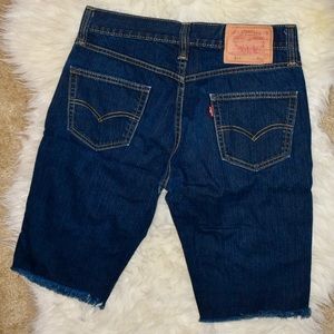 Levi’s 511 Blue Cropped Denim Shorts